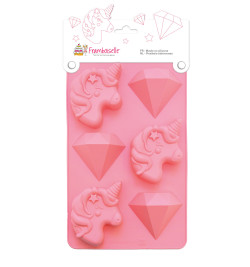 Moule silicone licorne diamant réf.FRA9894