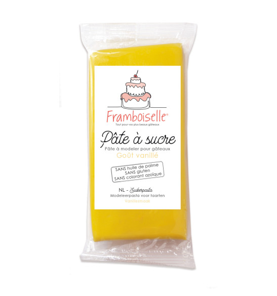 Sachet pâte à sucre jaune 250 g