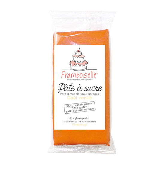 Sachet pâte à sucre orange 250 g