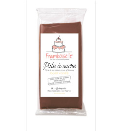 Sachet pâte à sucre marron 250g FRA8895