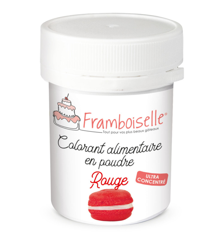 Colorant en poudre artificiel rouge 5g -Framboiselle