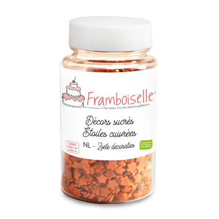 Pot décors sucrés Étoiles dorées 55g Pot décors sucrés Étoiles dorées 55g