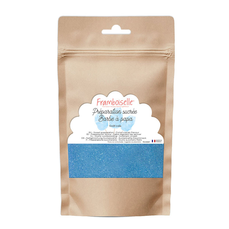 Prépa sucrée barbe à papa bleu arôme cola 160g