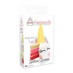 Kit gâteau arc en ciel licorne