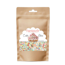 Décors sucrés vermicelles multicolores 80g - Framboiselle