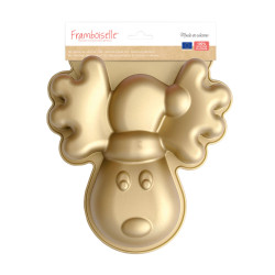 Moule en silicone en forme d’élan pour gâteaux et chocolats de Noël