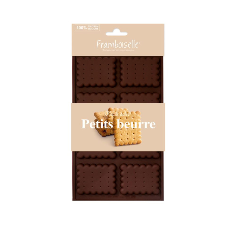 Moule silicone biscuits Petit-Beurre x8