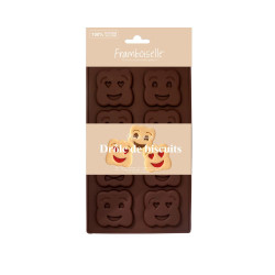 FRA9860 Moule silicone Drôle de Biscuits x8 (1)