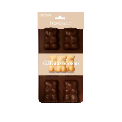 FRA6734 Moule silicone oursons chocolat guimauve x6 (1)