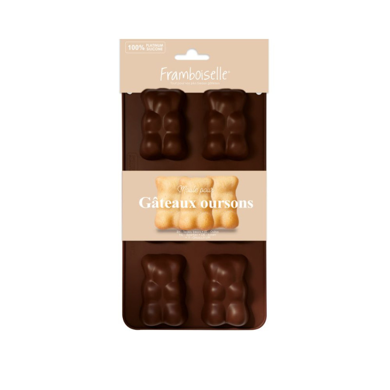 Moule silicone oursons moelleux x6