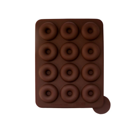 Moule silicone mini donuts pops x12