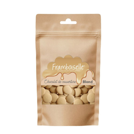 Palets de chocolat blond couverture