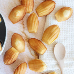 Préparation en poudre pour madeleines