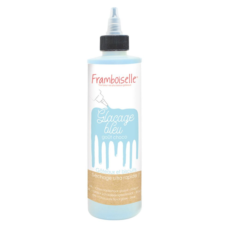 Glaçage drip cake bleu