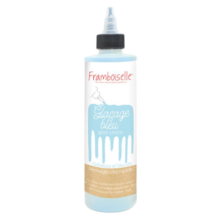 Glaçage drip cake bleu