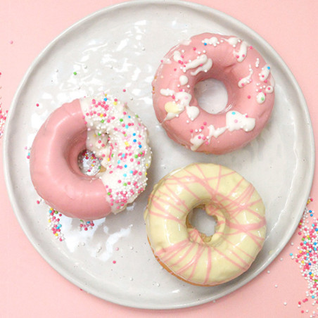 Donut glaçage rose