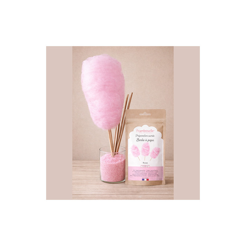 Sucre rose barbe à papa