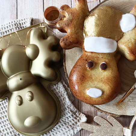 Moule en silicone Élan gâteaux de Noël