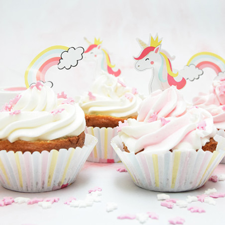 Déco gateau licornes