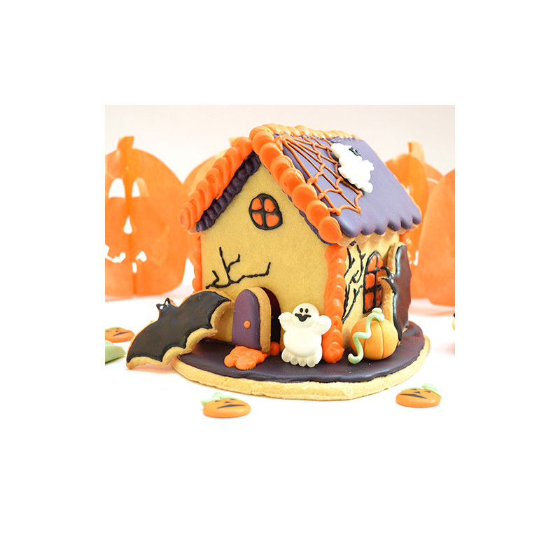 Maison hantée en biscuits