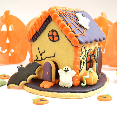 Maison hantée en biscuits
