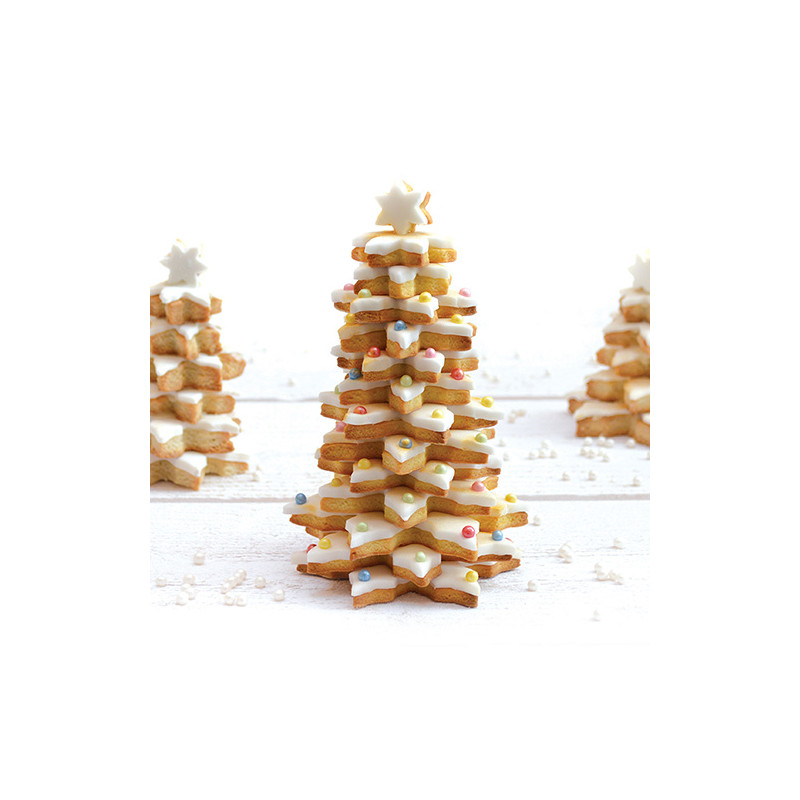 Sapin de Noël en biscuit