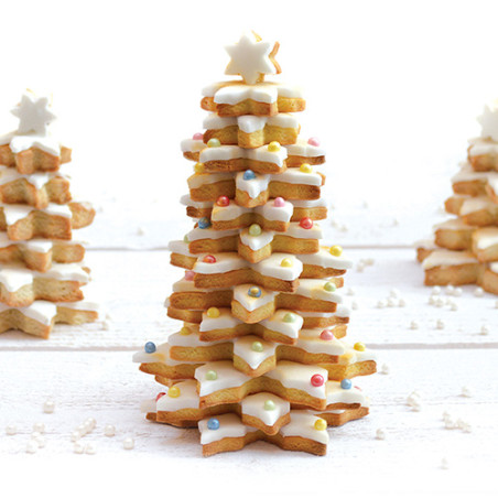 Sapin de Noël en biscuit