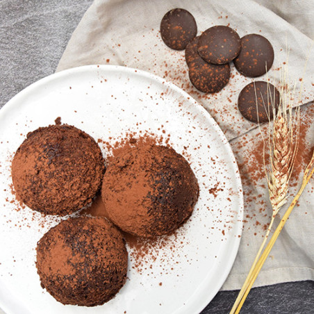 Pistole chocolat noir de couverture