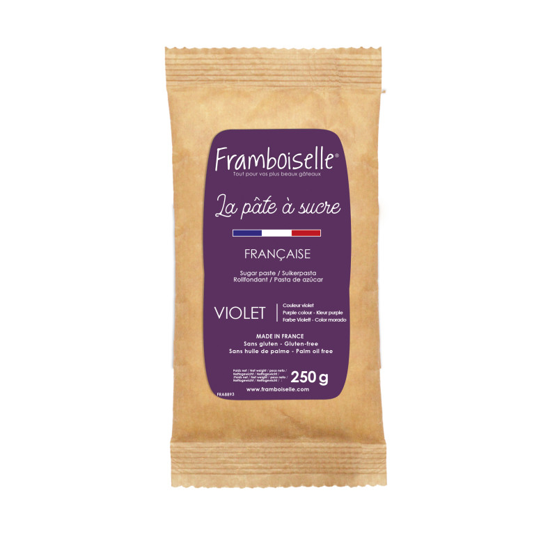 Sachet pâte à sucre violet 250 g