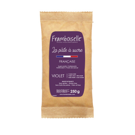 Sachet pâte à sucre violet 250 g