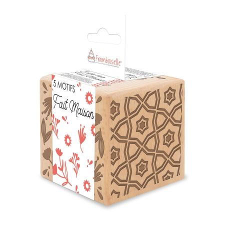 Tampon cube en bois Home made