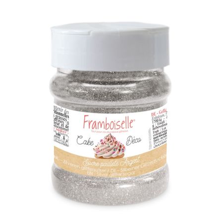 Sucre pailleté argent