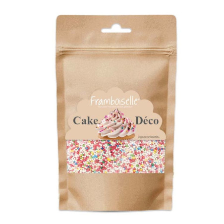 Décors sucrés mini billes multicolores