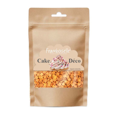 Décors sucrés étoiles dorées