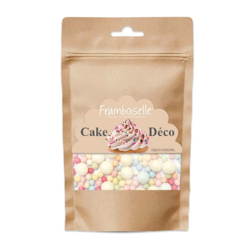Sachet de décors sucrés bubbles multicolores 70g - Framboiselle