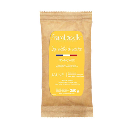 Sachet pâte à sucre jaune 250 g