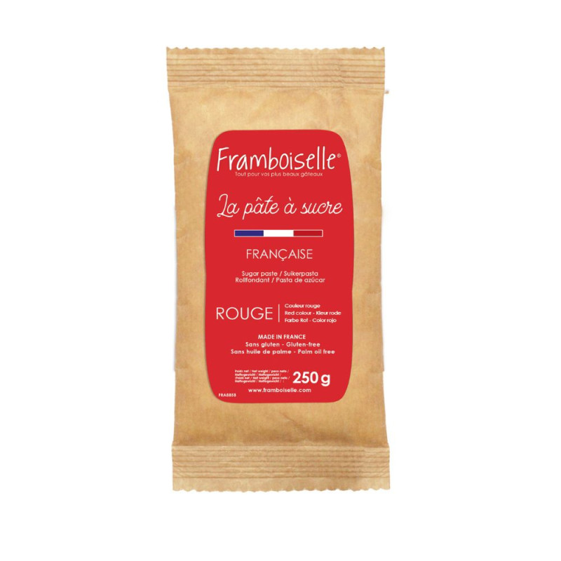 Sachet pâte à sucre rouge 250 g
