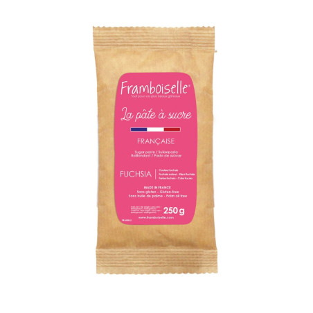 Sachet pâte à sucre fushia 250g