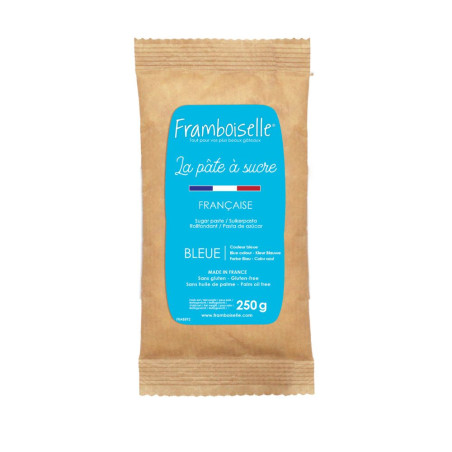 Sachet pâte à sucre bleu 250 g