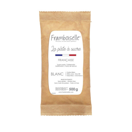 Sachet pâte à sucre blanche 500g FRA8909