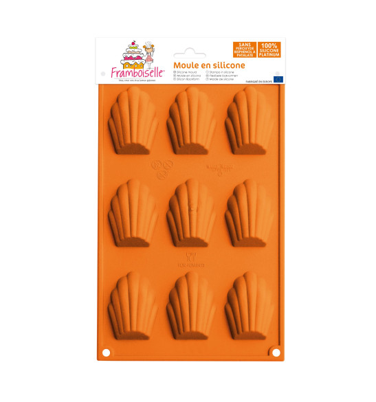 Moule silicone 9 madeleines Moule silicone 9 madeleines