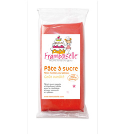 Pâte à sucre orange 250 g arôme vanille + paillettes dorées - Pâte à sucre  - Creavea