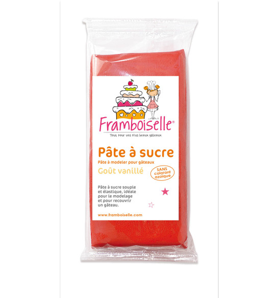 Sachet pâte à sucre rouge 250 g