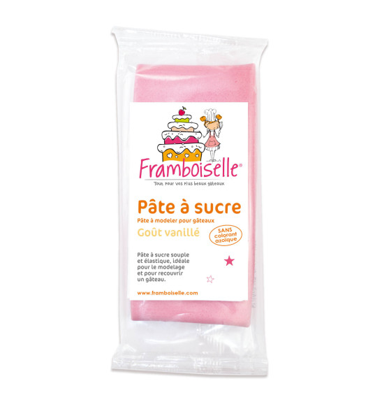 Pâte à sucre rose - 250 gr