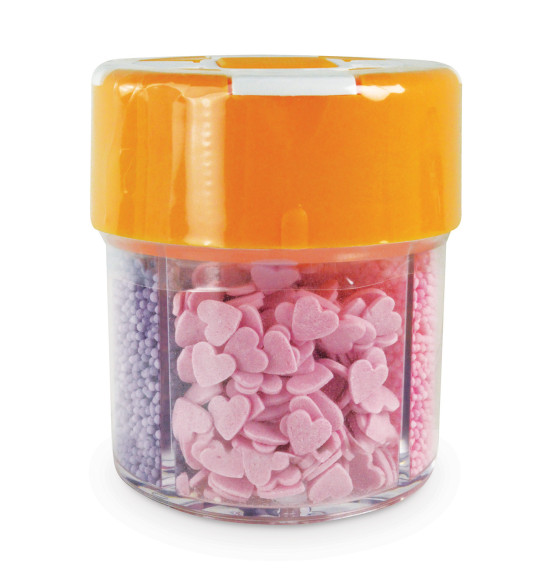 Petite boîte distributrice multi décors sucrés 81g Petite boîte distributrice multi décors sucrés 81g