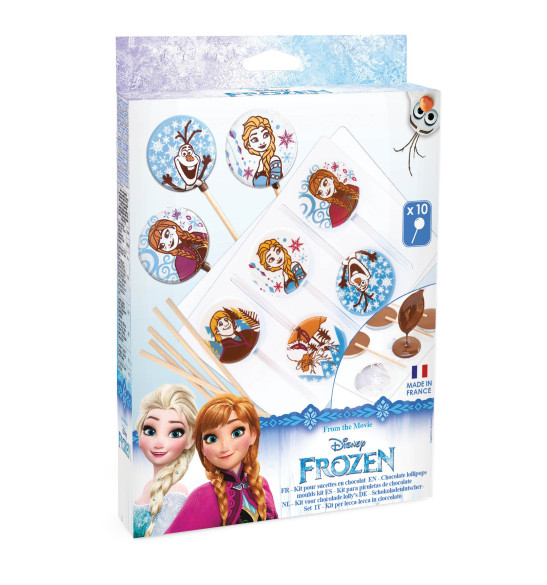 Kit moules sucettes chocolat Reine des neiges Kit moules sucettes chocolat Reine des neiges