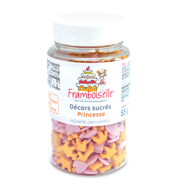 Pot de décors sucrés Princesse 55g