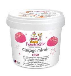 Pot mix glaçage miroir rose 220g FRA9091