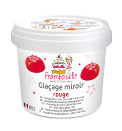 Pot mix glaçage miroir rouge 220g FRA9092