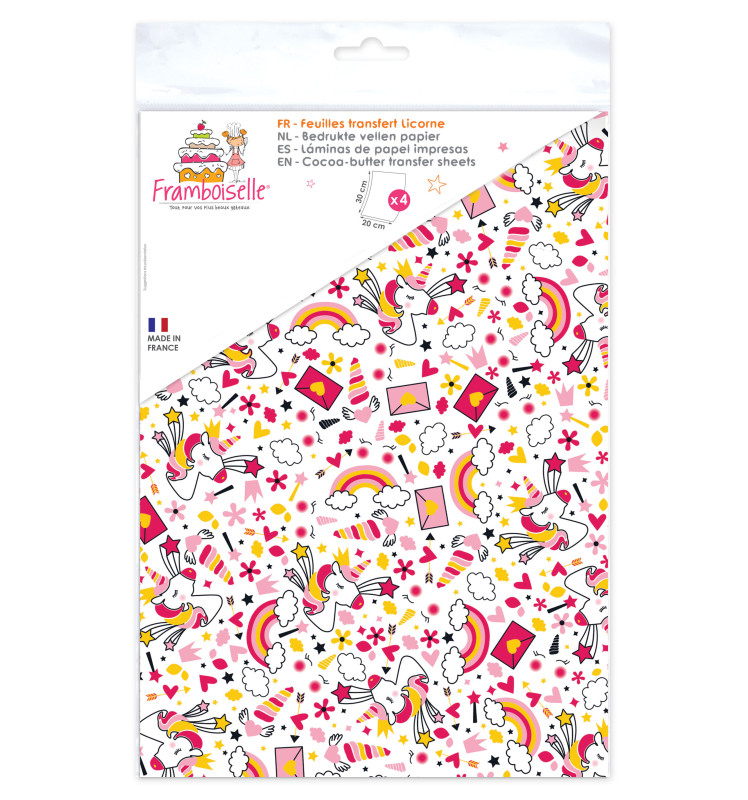 2 Feuilles Transfert Pour Gateaux Roules Licorne 2 Feuilles Transfert Pour Gateaux Roules Licorne